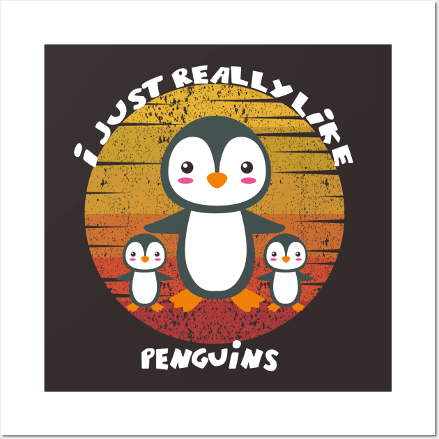 penguin vintage Wall Art by youki